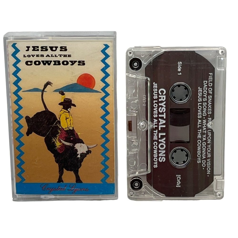 Crystal Lyons Jesus Loves All the Cowboys Cassette Country Christian